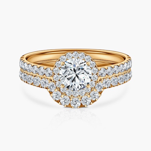 Pierścionek zaręczynowy This is Love: złoty, diament laboratoryjny